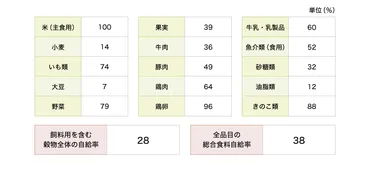 日本の「食料自給率」を解説 