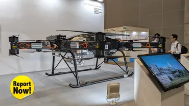 三菱重工業、新型ハイブリッドドローンを発表。200kg積載・航続200km、実現の鍵はエンジンJapanDrone2025 – DRONE