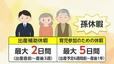 祖父母も゛育休゛可能に！広がり見せる「孫休暇」とは？「子育て支援は親だけ
