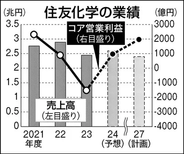 成長ドライバーは農薬・電子材…住友化学、新中計の中身