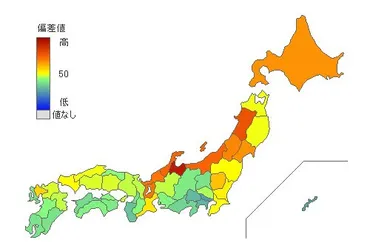 都道府県別米作付面積 
