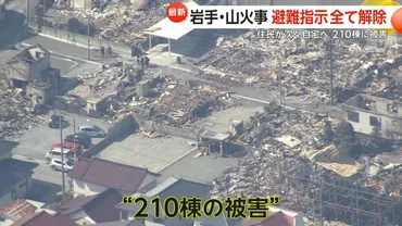 「全部なくなった」帰宅の住民落胆…避難指示全て解除も山火事「鎮火」には至らず 210棟に被害 岩手・大船渡市