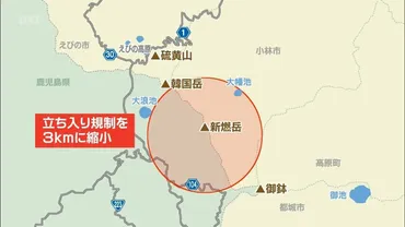 新燃岳 警戒レベル「3」維持のまま 警戒範囲を4km→3kmに縮小 