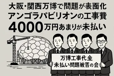 速報】万博工事4000万円未払いで被害者の会設立、無許可業者関与判明 