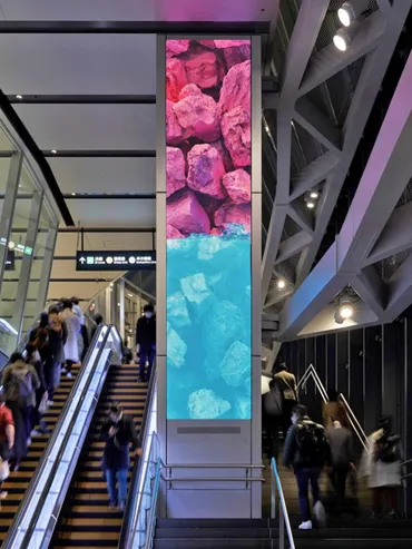 渋谷スクランブルスクエアに大友克洋さんが原画・制作監修したデジタルアート 