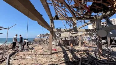イスラエル軍、ガザ市港湾近くのカフェを空爆 ４１人死亡と病院関係者 