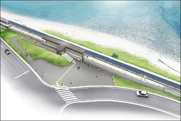 日豊本線・竜ケ水～鹿児島の新駅「仙巌園駅」ダイヤ改正にあわせ開業 