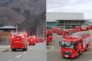 大船渡市山林火災 釜石市も後方支援続く 緊急消防援助隊の拠点に 市職員は避難所運営を応援