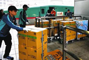 東北新幹線「はこビュン」車両丸ごと使った荷物輸送を開始 JR東日本 「年100億円規模の収益目指す」:東京新聞デジタル