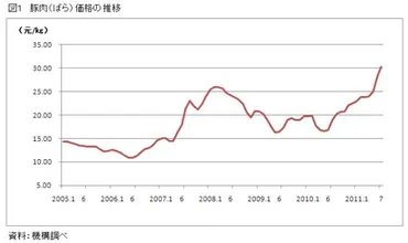 中国経済の物価変動：豚肉価格とCPI、デフレとインフレの未来を読み解く？中国の物価と経済：インフレ、デフレ、豚肉価格の変動を追跡