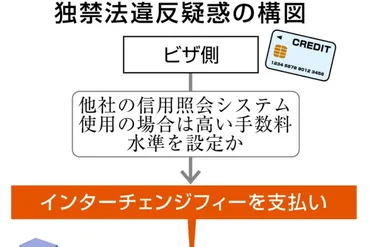 ビザ日本法人に公取委が立ち入り 他社の照会システム利用制限か：ニュース：中日BIZナビ