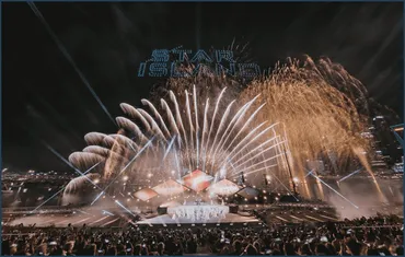 レッドクリフ、「STAR ISLAND FUKUOKA 2024」で1000機のドローンショー 
