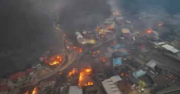 韓国南東部で山火事拡大、世界遺産の安東河回村にも避難命令 