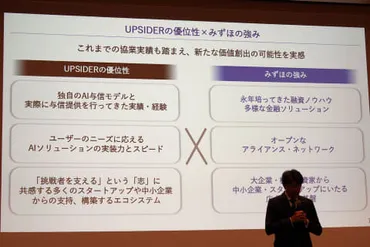 みずほ、UPSIDERを連結子会社化 中堅企業の競争力を底上げ 