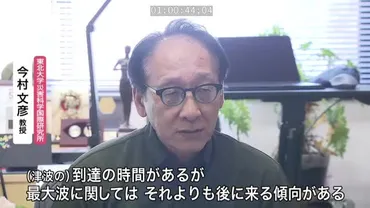 東北大・今村文彦教授「津波は繰り返し襲う、最大波は後から来る」遠地津波に警鐘（仙台放送ＮＥＷＳ）
