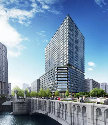 淀屋橋駅直結のランドマークビル 地上29階、高さ約135mの「淀屋橋駅西地区第一種市街地再開発事業」 2024年3月12日の建設状況:  陽は西から昇る！ 関西のプロジェクト探訪