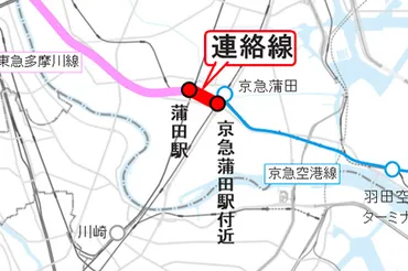 東急多摩川線と新空港線の直通運転へ。中目黒~京急蒲田が36分→23分、自由が丘~京急蒲田が37分→15分に
