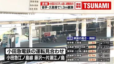 太平洋沿岸に津波警報】鉄道や航空各社 交通への影響は（日テレNEWS NNN）