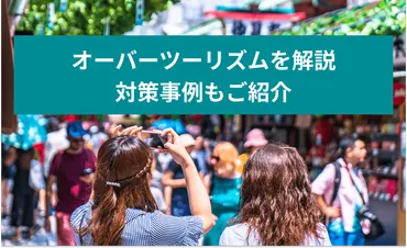 オーバーツーリズムとは？政府の対策方針やICTを使った対策事例 