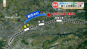 思ったより熊本は土地が高いね』TSMC進出で周辺の地価「大きく上昇」経済活性化の象徴？それともマイナス？ 