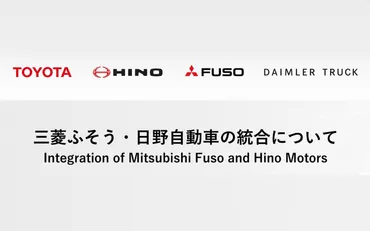 ダイムラートラック、三菱ふそう、日野、トヨタ、「三菱ふそうと日野自動車の統合」に関する最終合意を締結