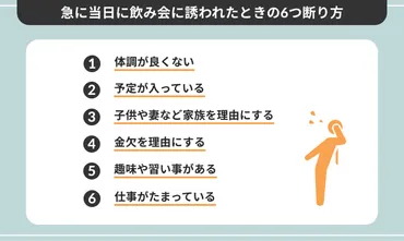 飲み会の断り方もスマートに！気乗りしなくても対応できるよう状況別に解説！ 
