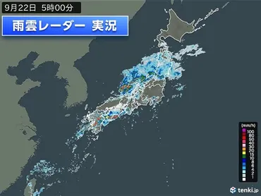 今日22日は全国的に大雨に 石川県は午前中に再び雨強まる 災害に厳重警戒を(気象予報士 牧 良幸 2024年09月22日)