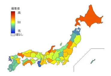 都道府県別チョコレート消費量