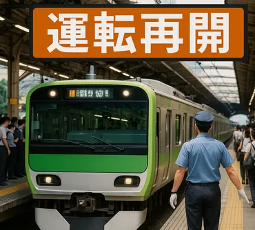 山手線内回りが運転再開 外回りは午前9時復旧見込み