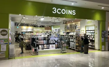 100均の3倍でも快進撃。300円ショップ「3COINS」が売れまくる理由