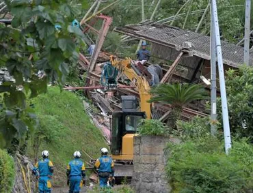 10日からは激しい雨の恐れ…行方不明の30代女性、懸命の捜索続く 県道崩れ、姶良市で40人が孤立状態 記録的大雨の鹿児島