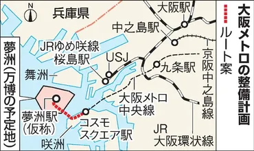 大阪メトロ中央線、運行本数5割増で調整 万博の期間中 大阪府:朝日新聞