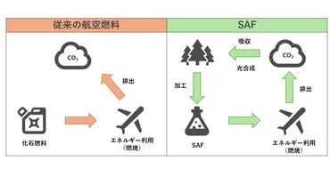 持続可能な航空燃料「SAF」とは?メリットや課題、日本や各国での取り組みを簡単解説!