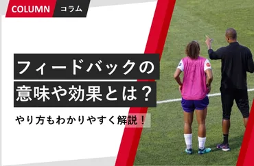 フィードバックの意味や効果とは?具体的な手法もわかりやすく解説