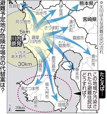 川内原発３０キロ圏自治体の大半 代替避難所メド立たず 住民「風向きに対応を」：東京新聞デジタル
