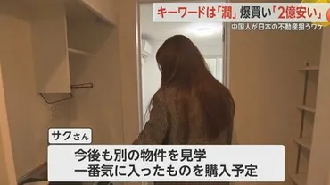 円安だから2億円でも安い」中国人富裕層が殺到…都心のマンション゛爆買い゛ 本国の不動産価格急落で゛海外脱出゛加速