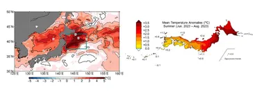 2023年北日本の歴代1位の暑夏への海洋熱波の影響がより明らかに 