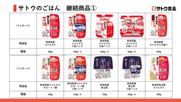 サトウのごはん」一部休売・終売も…継続商品はこんなにあった！ 