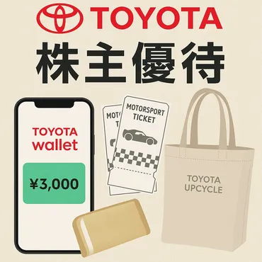 トヨタ株主優待、長期保有はオトク？TOYOTA Walletとモータースポーツ抽選の詳細とは？トヨタ初の株主優待：TOYOTA Wallet残高とモータースポーツ観戦チケット