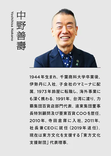中野善壽氏の『捨てる』哲学とは？：熱海と東南アジア支援、仕事と人生を豊かにする秘訣とは？中野善壽氏のミニマリスト経営と挑戦の軌跡