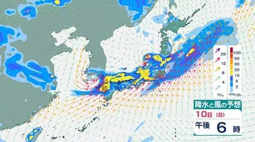 大雨情報】関東甲信地方は、10日昼前から雷を伴った激しい雨、12日頃にかけて大雨となる所がある見込み『警報級の大雨 』となる可能性も…【雨風シミュレーション】土砂災害や低い土地の浸水、河川の増水に注意・警戒 