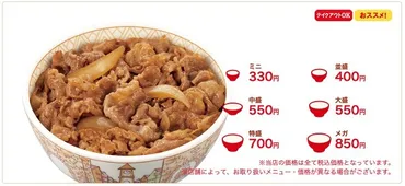 牛丼御三家】すき家・松屋・吉野家「牛丼」の価格やカロリーを徹底比較
