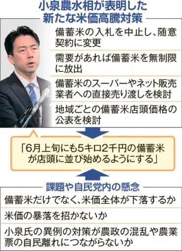米騒動再来？小泉農水相の米価対策と日本の食糧問題の行方は？米価高騰の背景と、小泉農水相の対策