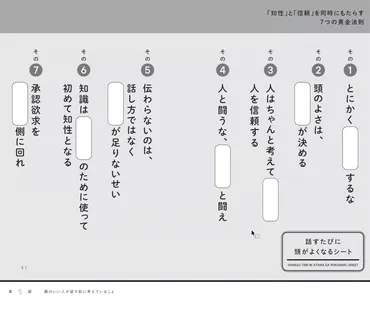 頭のいい人になるための「7つの黄金法則」とは？ 60万部突破のベストセラー著者が語る「知識」と「知性」の違い 
