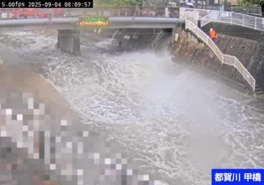 都賀川で女性が一時孤立、強い雨で急激に増水か 河川パトロール中の消防が発見、救助 神戸(神戸新聞NEXT)