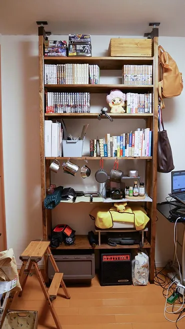 初心者向け】ラブリコで壁面収納の本棚をDIYで作る【可動棚】 – WASAblog