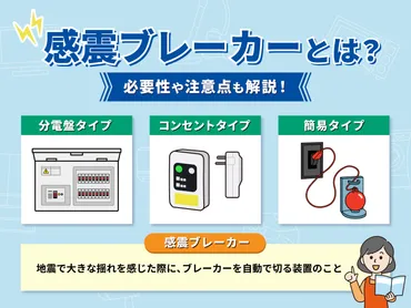 感震ブレーカーとは？必要性やデメリットについてもあわせて解説 