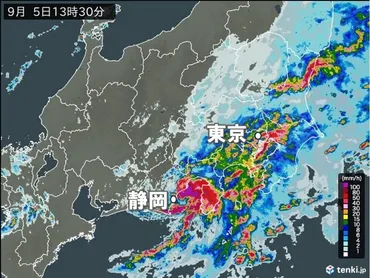 速報】今日5日 静岡県中部で竜巻などの激しい突風が発生(目撃情報あり)(気象予報士 日直主任 2025年09月05日) 
