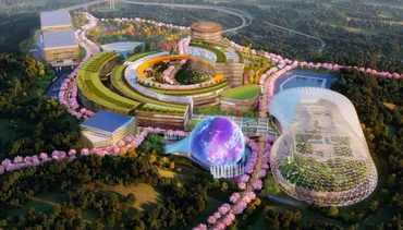 ホテル・イベント施設も備えた複合施設で成田空港至近に建設される2027年冬オープンの「ゲートウェイ成田」の工事状況