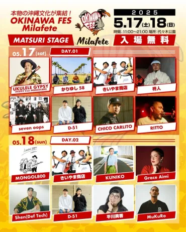 オキナワフェス ミラフェート(旧称:OKINAWAまつり) / 代々木公園イベント広場